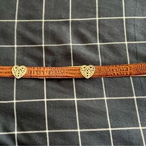 Ladies brown decorative belt